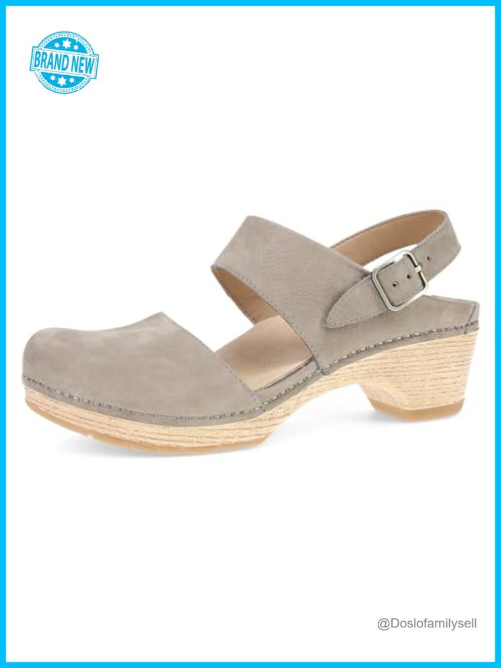 Dansko Leather Mary Jane Clog Business Casual Arch Support Buckle Strap